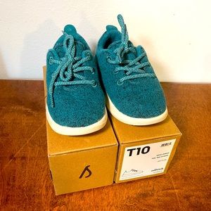 Allbirds Small Birds Toddler Size 10, Tuke Teal/Cream